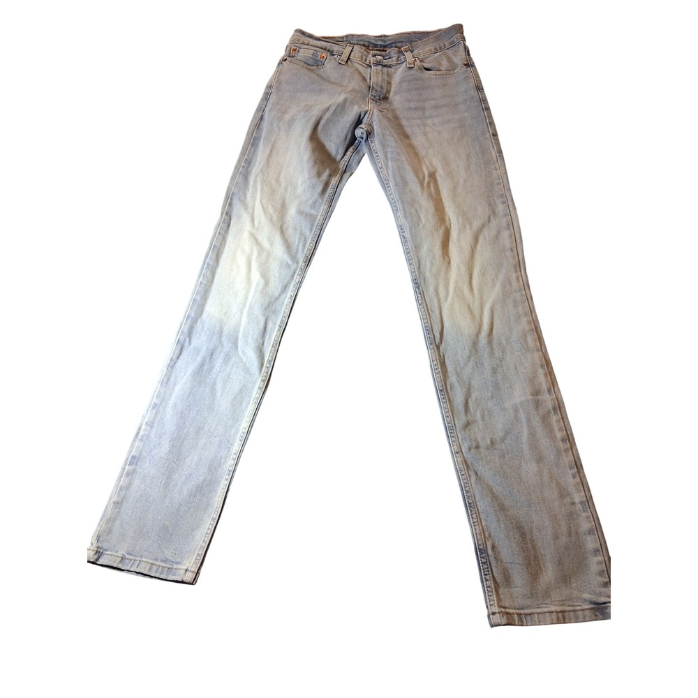 Levis 511 Slim Fit Jeans Mens 30x34 Light Wash Blue Denim Pants 04511-1432